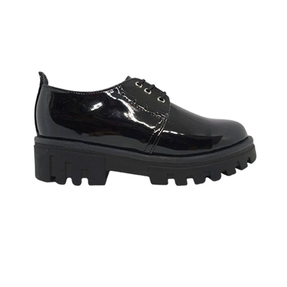 Zapato EScolar Para Niña Fredel´s 12165 Negro Charol Ab0701
