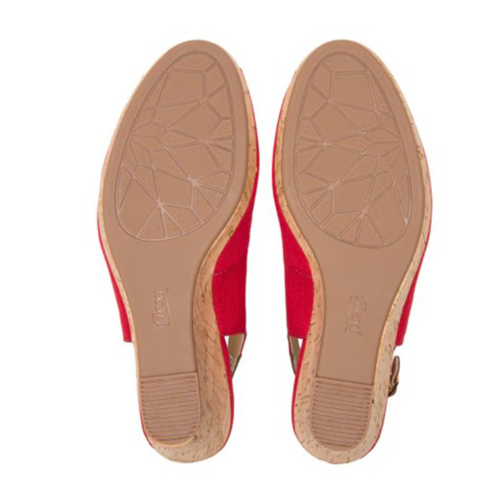 Zapatilla Para Dama Flexi 129605 Rojo Ab0701