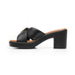 Sandalia Con Tacon Para Dama Flexi 133501 Negro Ab0701