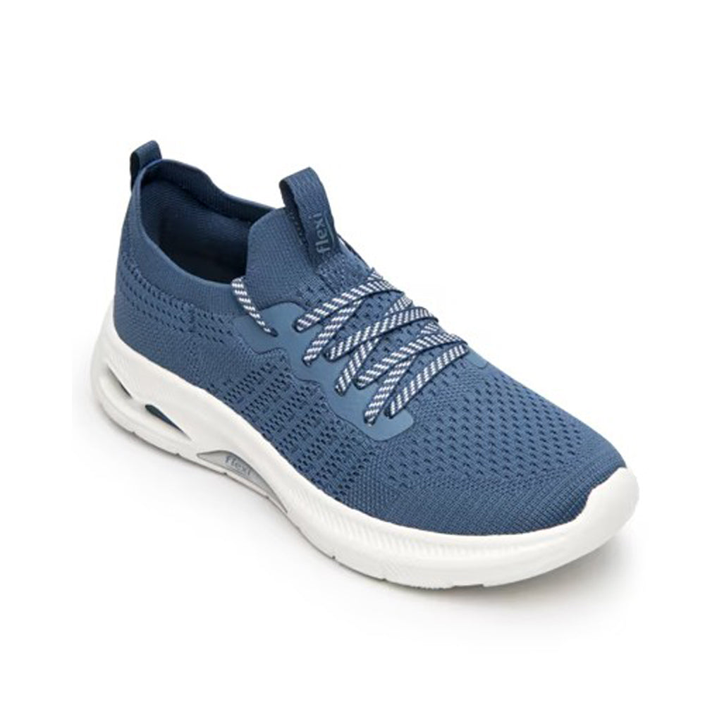Sneaker Slip On Para Dama Flexi 135202 Azul Ab0701