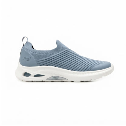 Sneaker Tejido Slip On Para Dama Flexi 135203 Azul Ab0701