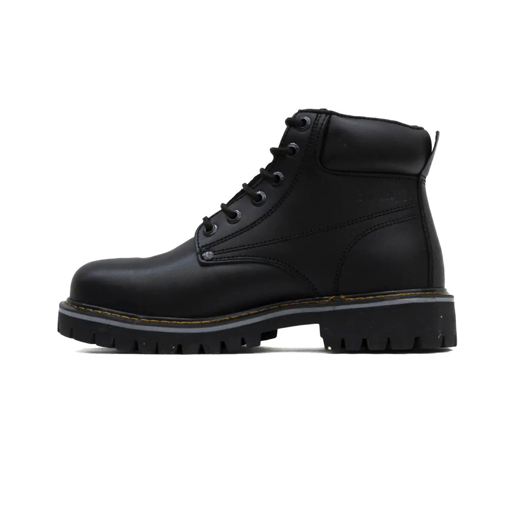 Bota De Trabajo Para Dama Pma 136acero Negro Ab0701