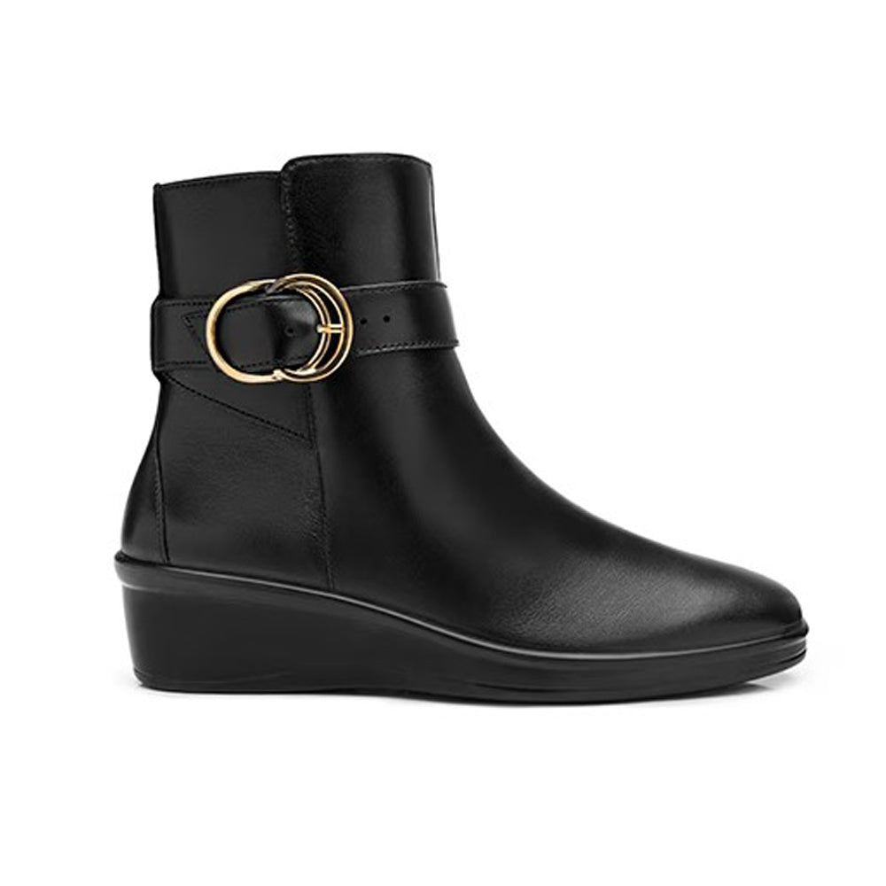 Botín Con Cuña Para Dama Flexi 136705 Negro Ab0701