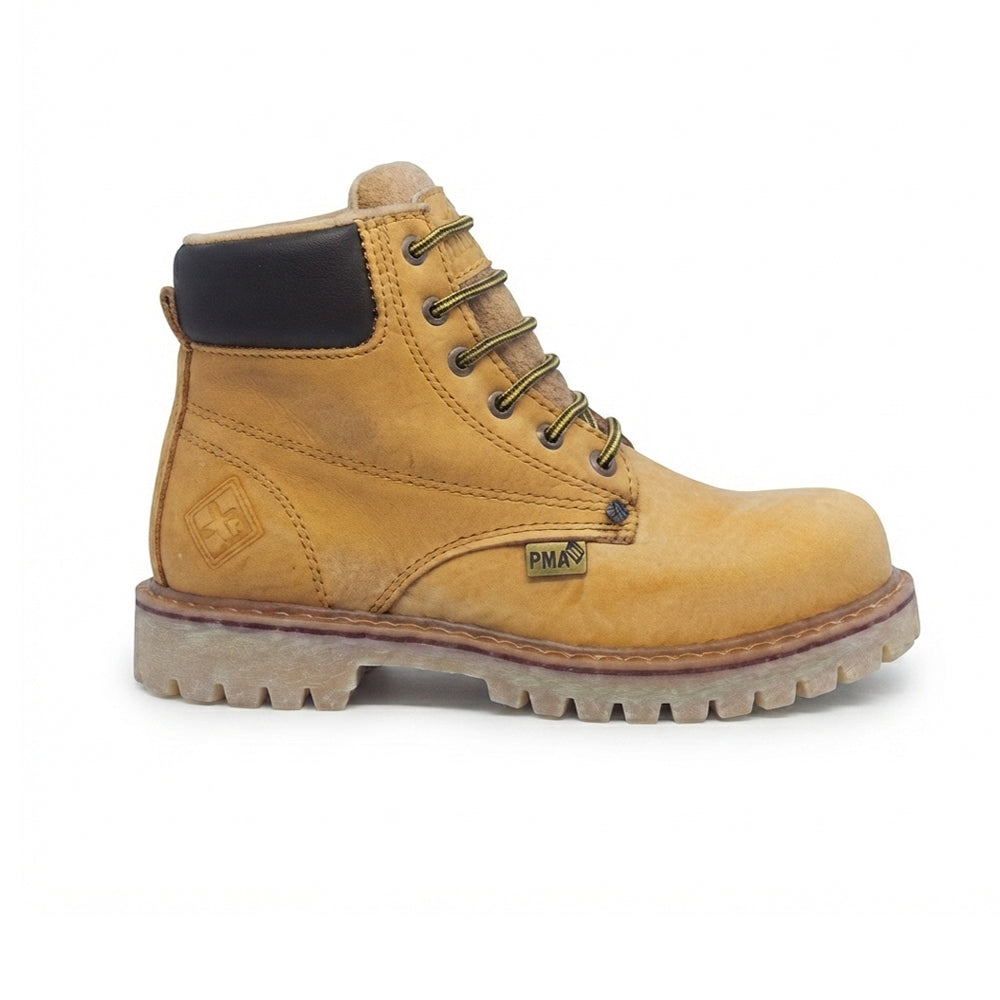 Bota De Trabajo Para Caballero  Pma 136Acero Miel Ab0701