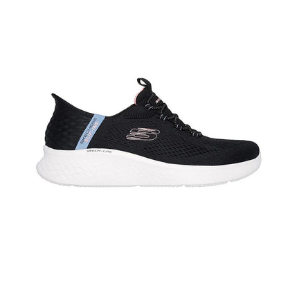 Tenis Deportivo Para Dama Skechers 150017 Negro Multicolor Rosa Ab0701