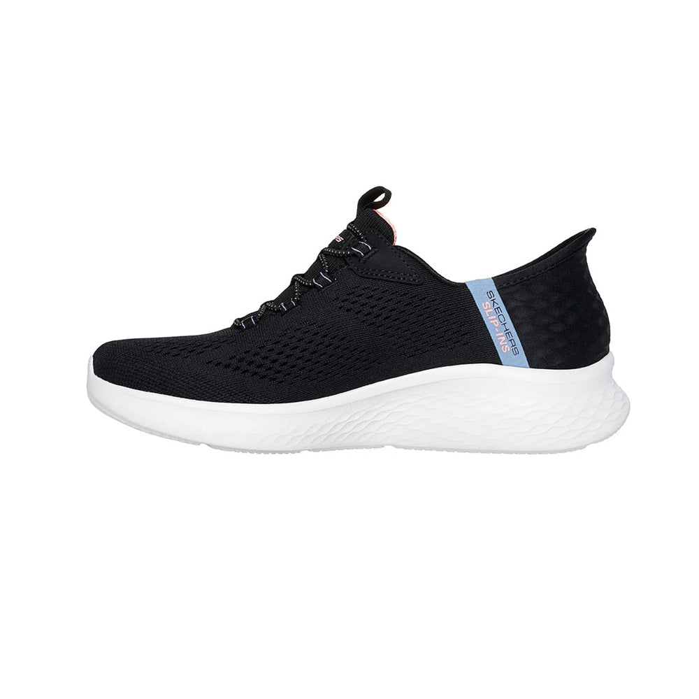 Tenis Deportivo Para Dama Skechers 150017 Negro Multicolor Rosa Ab0701