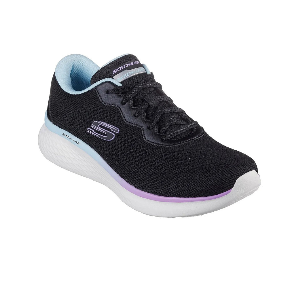 Tenis Deportivo Para Dama Skechers 150019 Negro Multicolor Ab0701