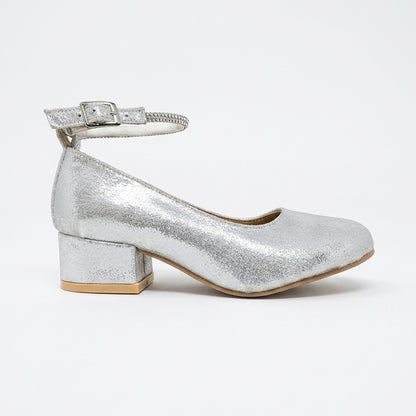 Zapato De vestir Para Dama Karlita 1742 Plata Ab0701