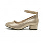 Zapato De Vestir Karlita 1742 Oro Ab0701