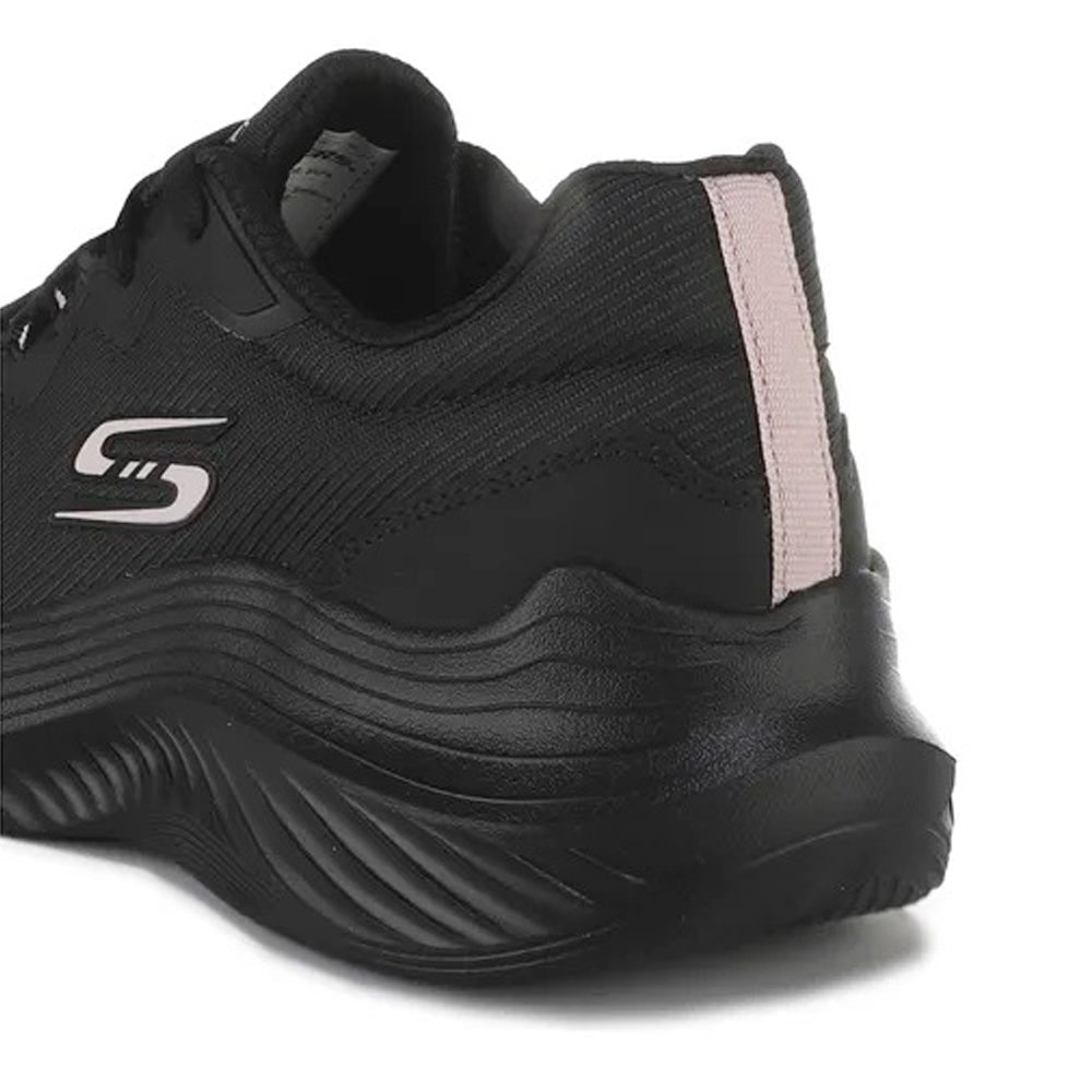 Tenis Deportivo Para Dama Skechers 21017 Negro Rosa Ab0701