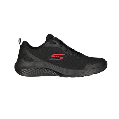Tenis Deportivo Para Caballero Skechers 22017 Negro Rojo Ab0701