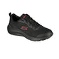 Tenis Deportivo Para Caballero Skechers 22017 Negro Rojo Ab0701