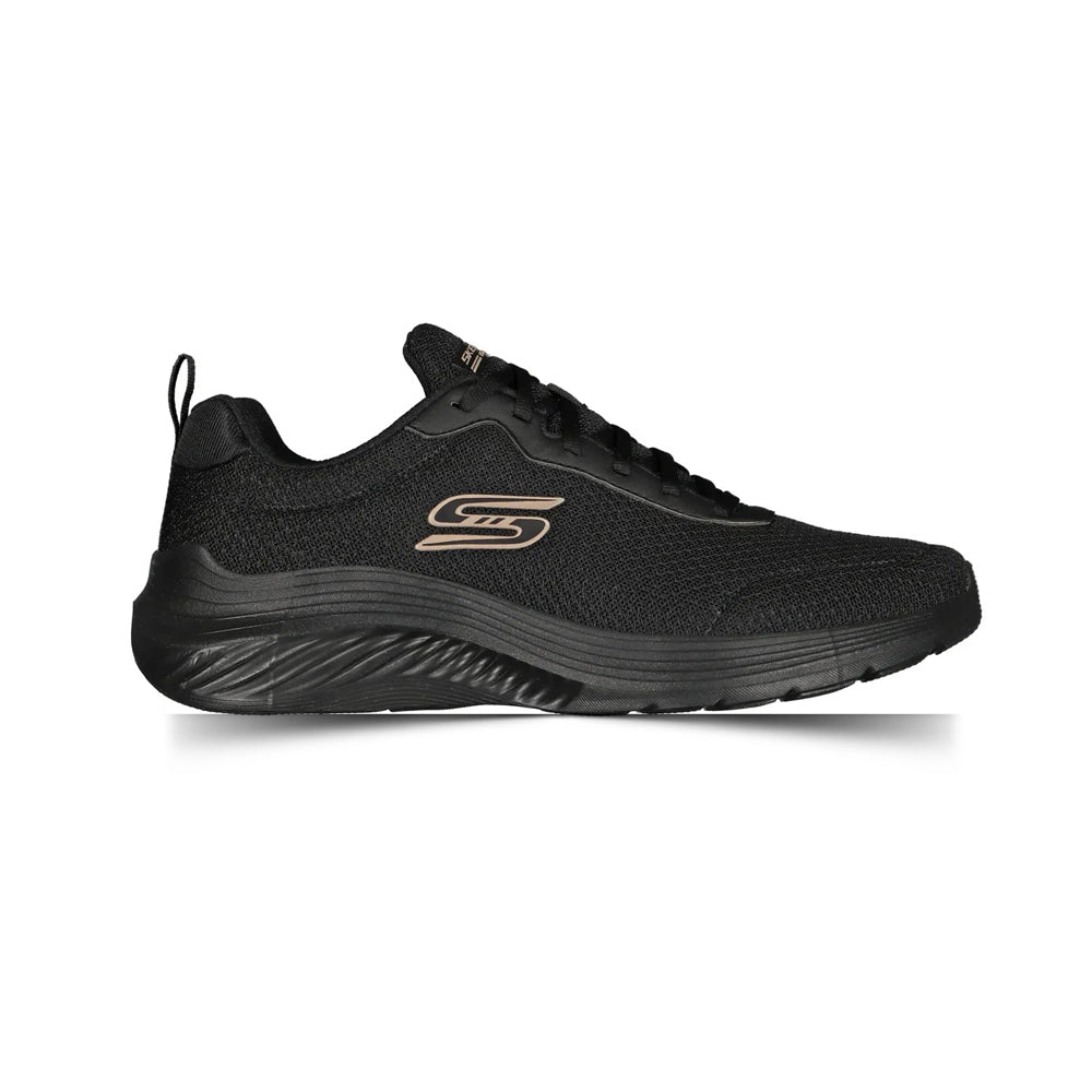 Tenis Deportivo Para Caballero Skechers 22024MX Negro Oro Ab0701