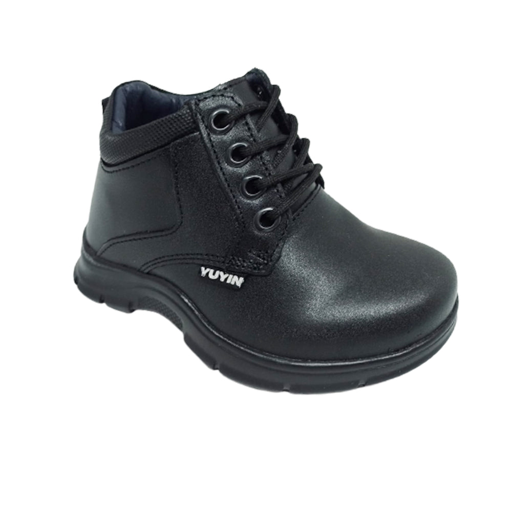 Bota Escolar Para Niño Yuyin 23271 Negro Ab0701