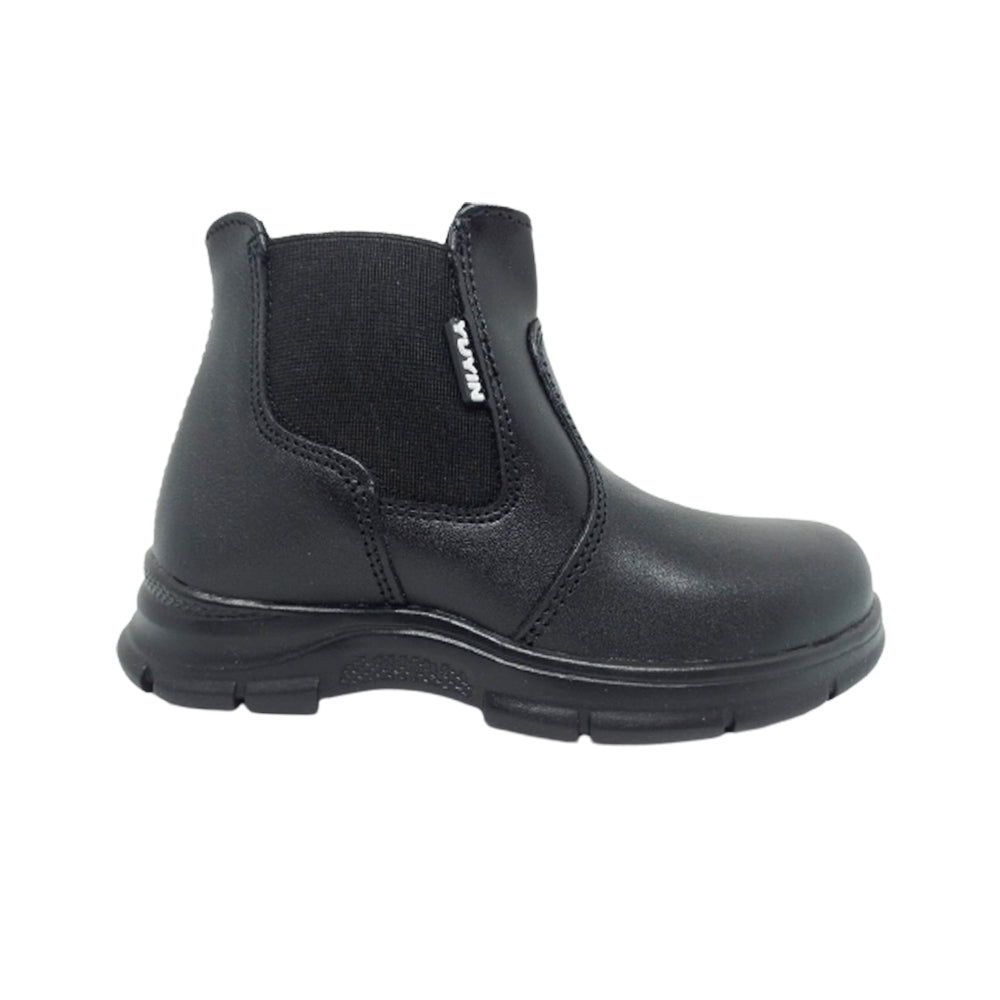 Bota Escolar Para Niño Yuyin 23272 Negro Ab0701