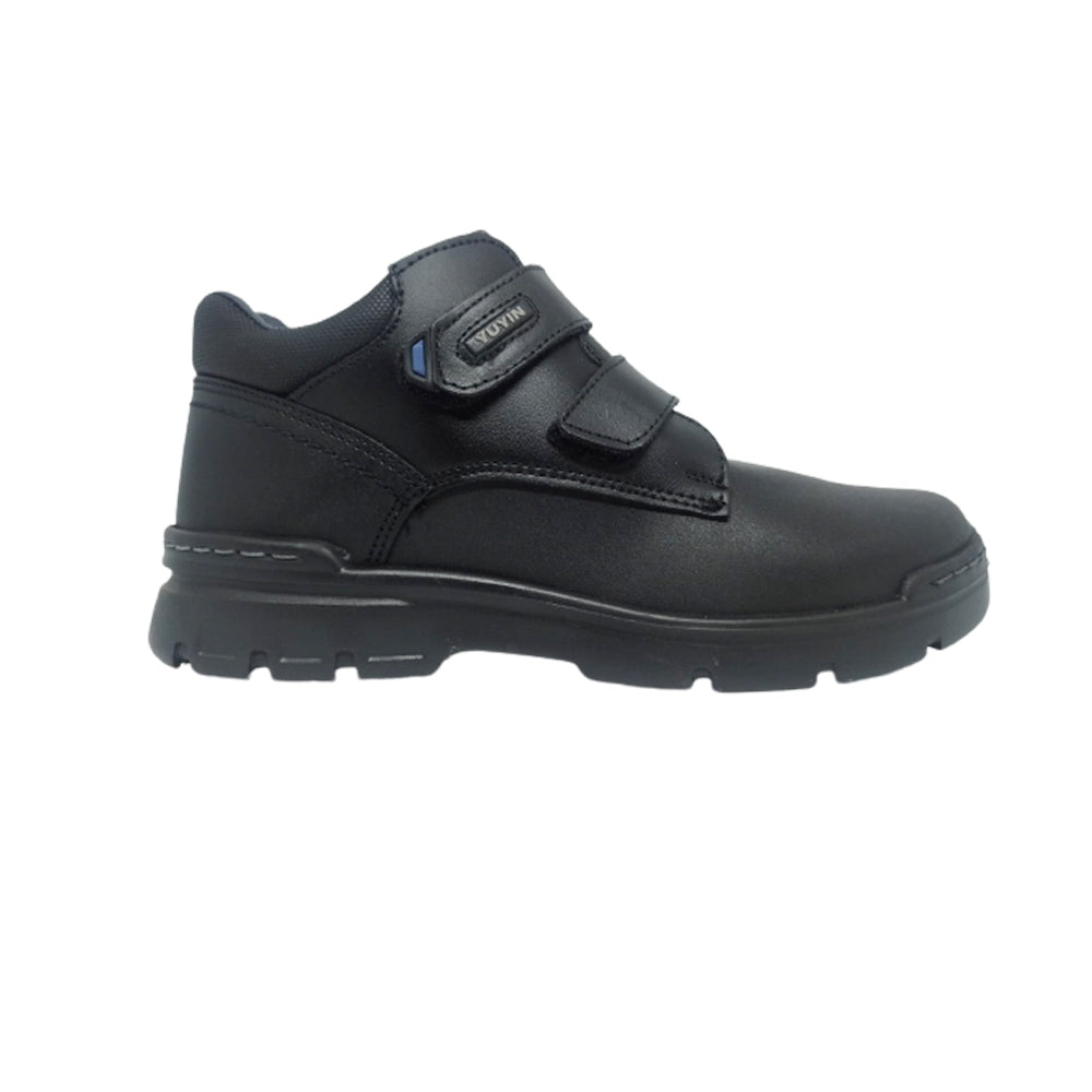Zapatos Escolar Para Niño Yuyin 23300 Negro Ab0701