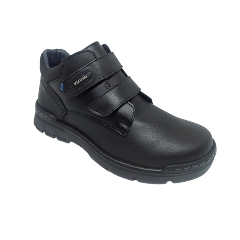 Zapatos Escolar Para Niño Yuyin 23300 Negro Ab0701