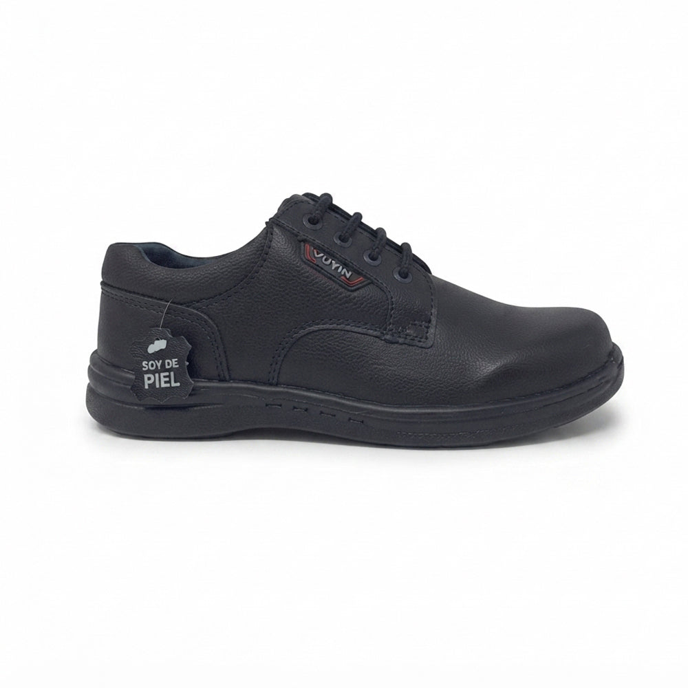 Calzado Escolar Para Joven Yuyin 24310 Negro Ab0701