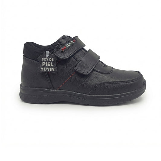 Calzado Escolar Niño Yuyin 24352 Negro Ab0701