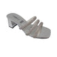 Sandalia Con Tacón Para Dama Crivelli 2595 Plata Ab0701