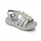Sandalia Para Niña Yuyin 26024 Blanco Ab0701