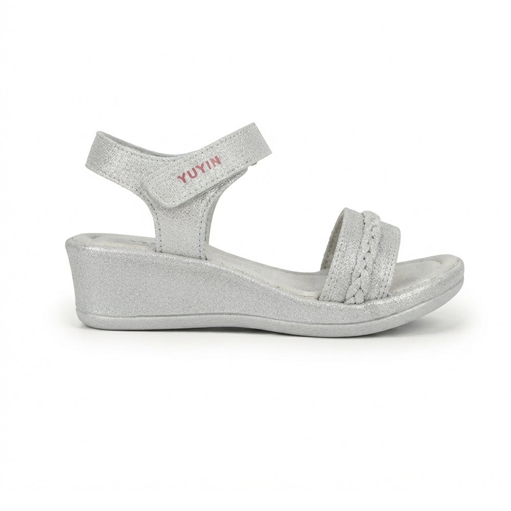 Sandalia Para Niña Yuyin 26057 Blanco Ab0701