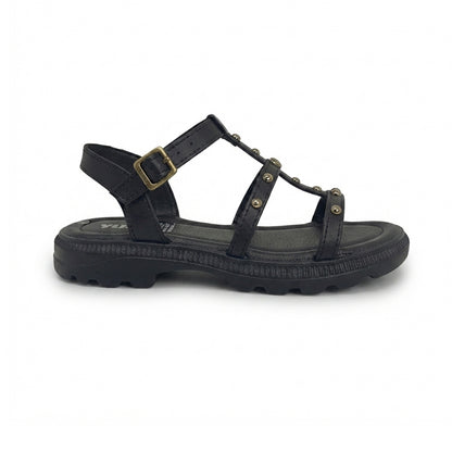 Sandalia Para Dama Yuyin 26060 Negro Ab0701