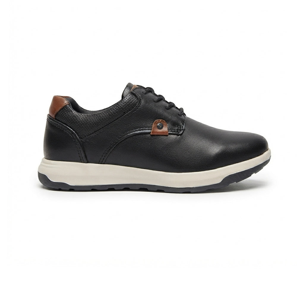 Calzado Escolar Para Joven Yuyin 26070 Negro Ab0701