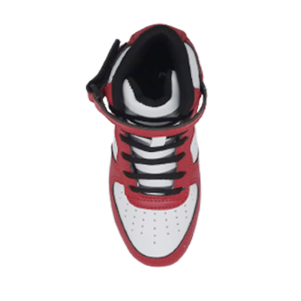 Tenis Deportivo Para Niño Court A2993SN  Blanco Rojo Ab0701