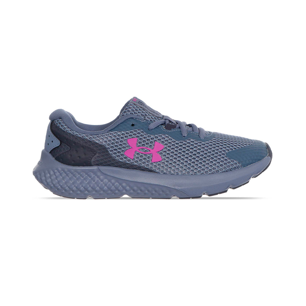 Tenis Deportivo Para Dama Under Armour Charged Rogue 3 Morado Gris Ab0701