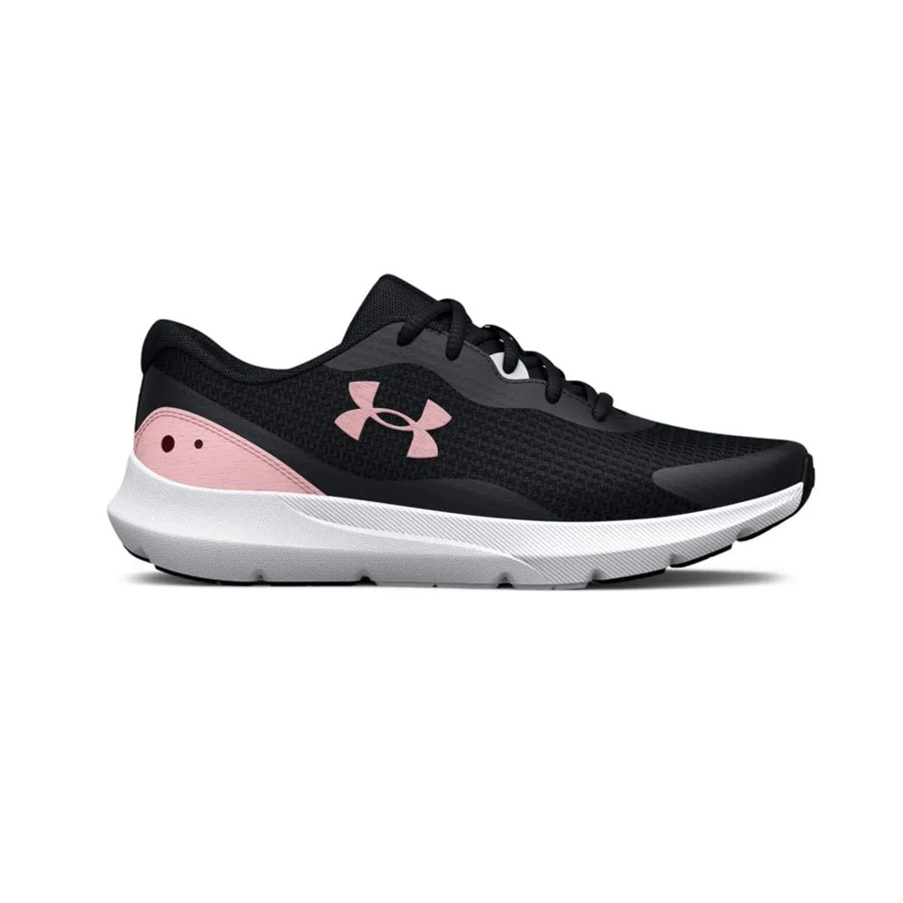 Tenis Deportivo Para Dama Under Armour Surge 3 Negro Rosa Ab0701