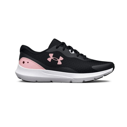 Tenis Deportivo Para Dama Under Armour Surge 3 Negro Rosa Ab0701