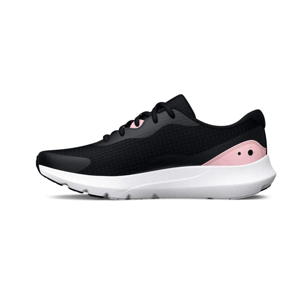 Tenis Deportivo Para Dama Under Armour Surge 3 Negro Rosa Ab0701