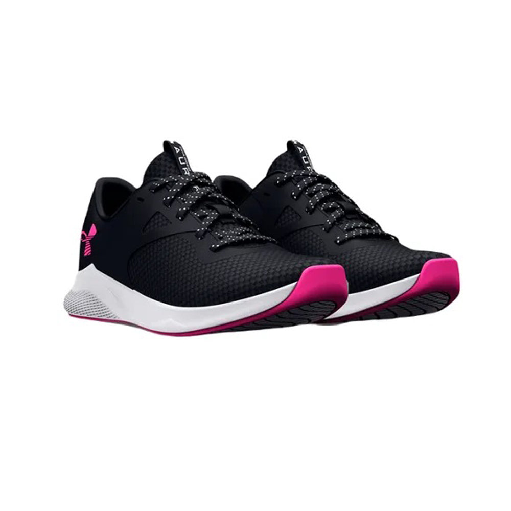 Tenis Deportivo Para Dama Under Armour Charged Aurora 2 Negro Blanco Ab0701