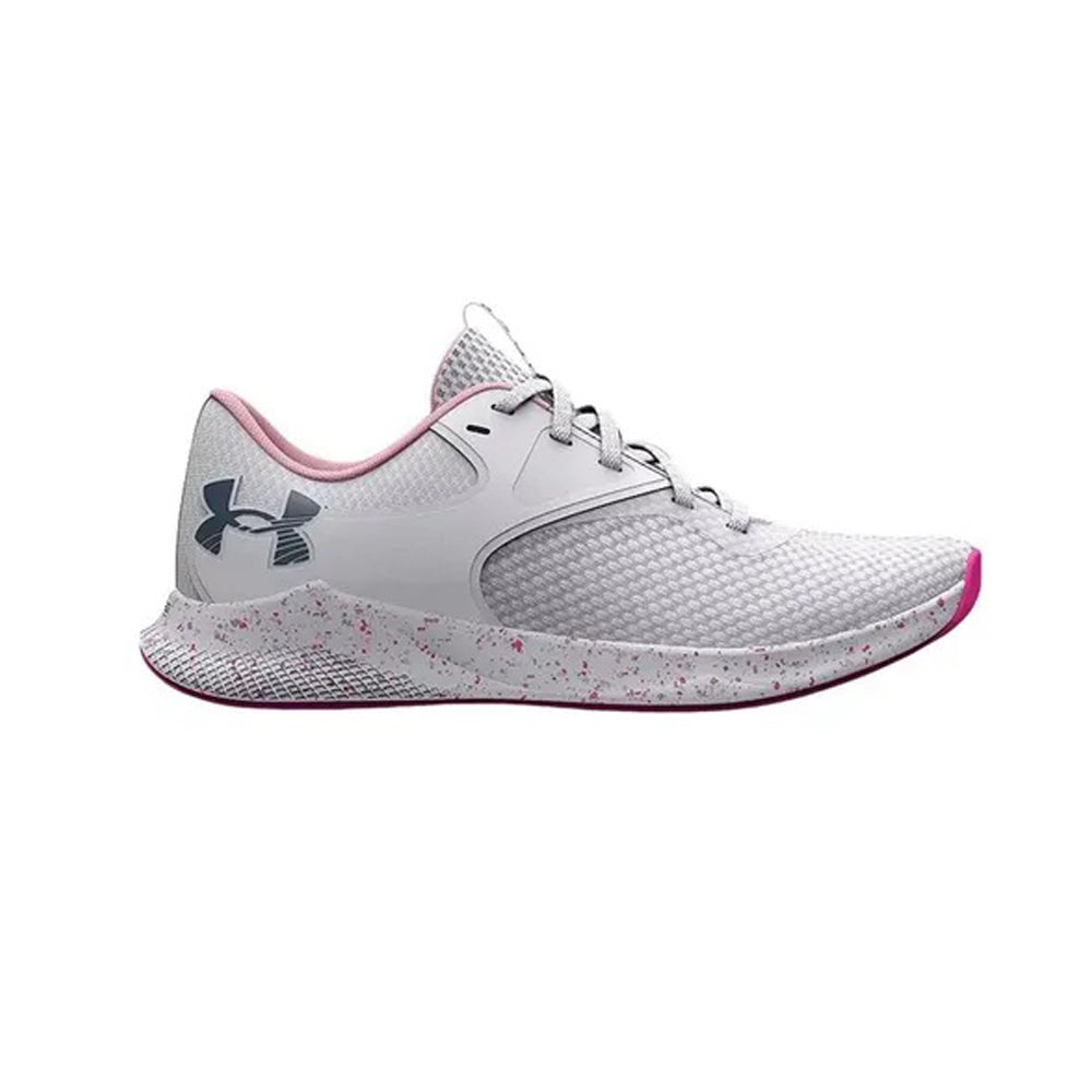 Tenis Deportivo Para Dama Under Armour Charged Aurora 2 Lux Blanco Rosado Ab0701