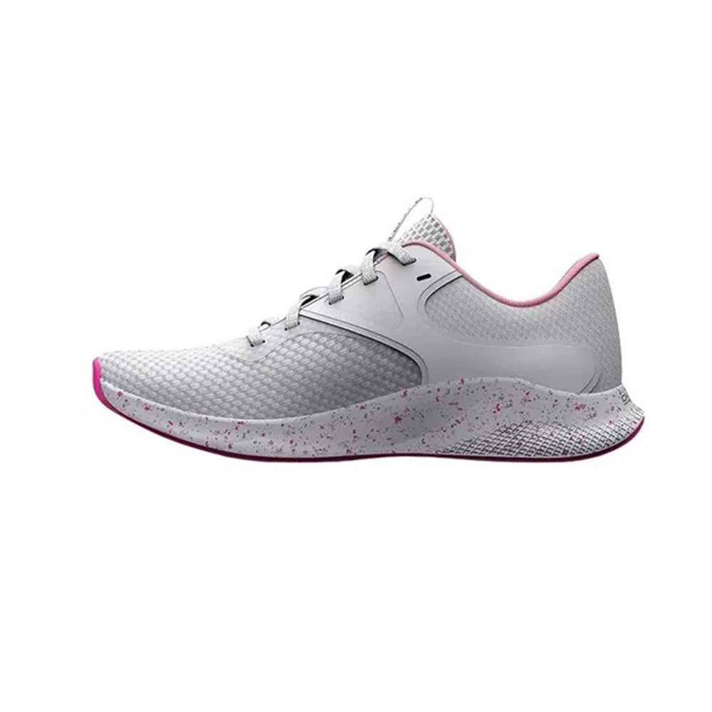 Tenis Deportivo Para Dama Under Armour Charged Aurora 2 Lux Blanco Rosado Ab0701