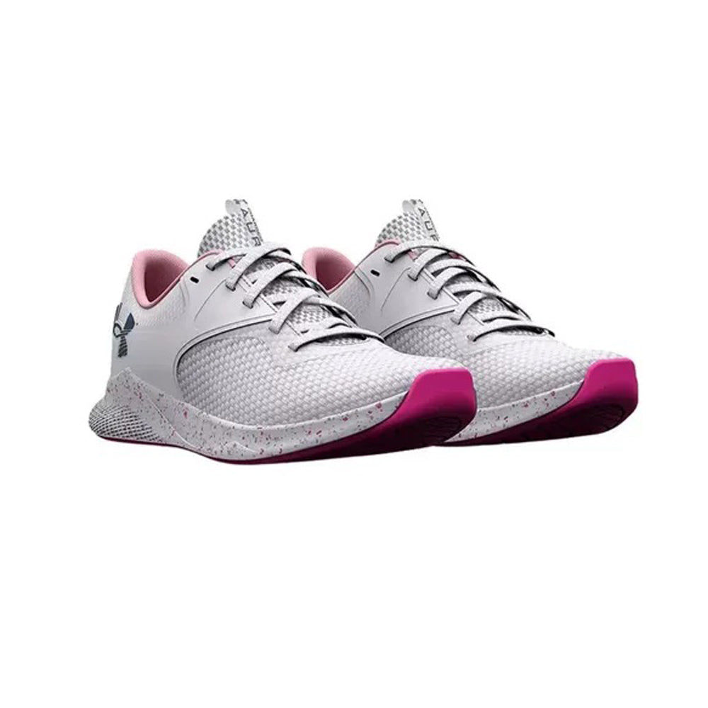 Tenis Deportivo Para Dama Under Armour Charged Aurora 2 Lux Blanco Rosado Ab0701