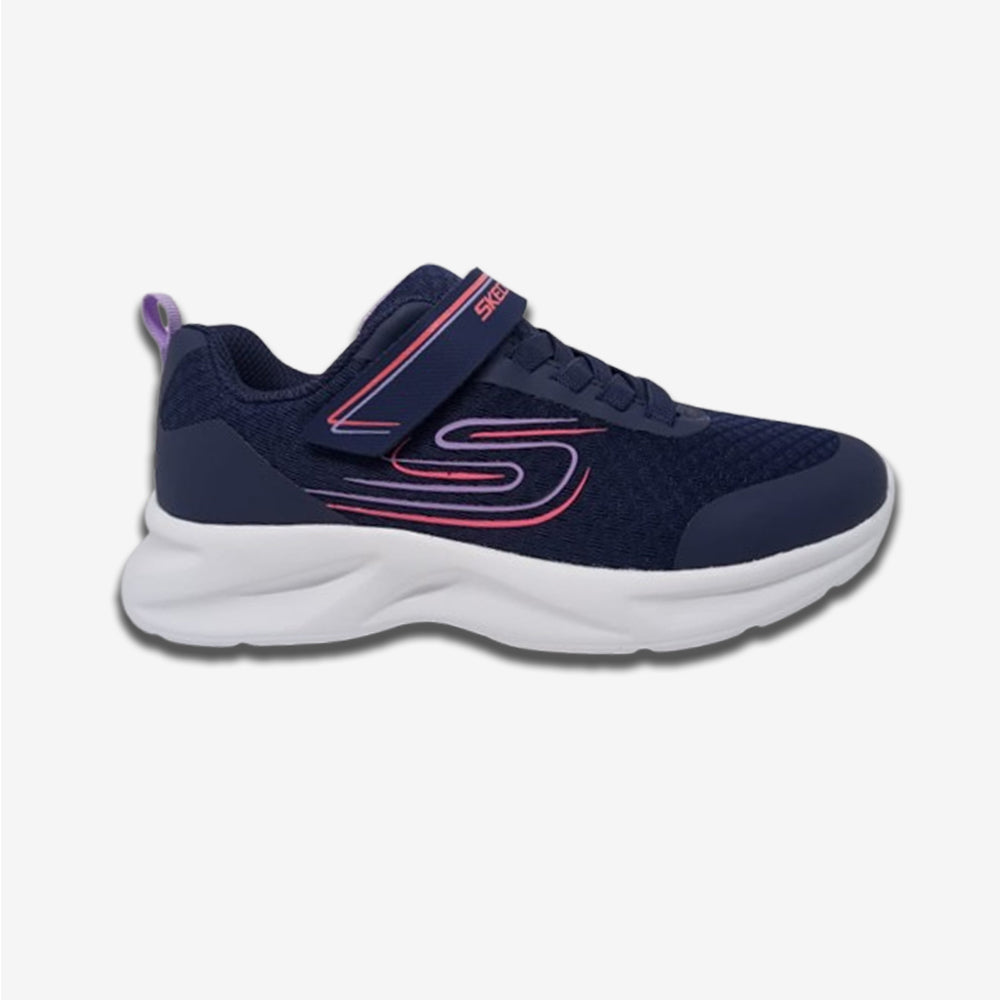 Tenis Deportivo Para Niña Skechers 303577 Marino Lavanda Ab0701