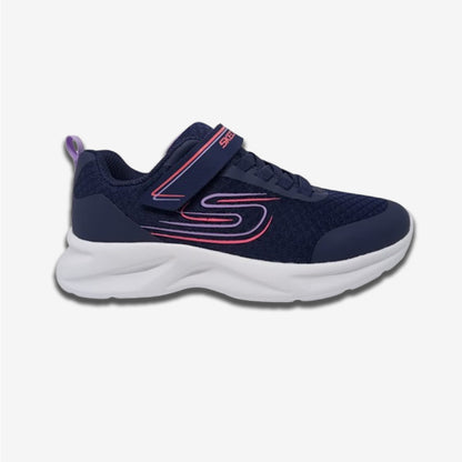 Tenis Deportivo Para Niña Skechers 303577 Marino Lavanda Ab0701