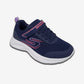 Tenis Deportivo Para Niña Skechers 303577 Marino Lavanda Ab0701