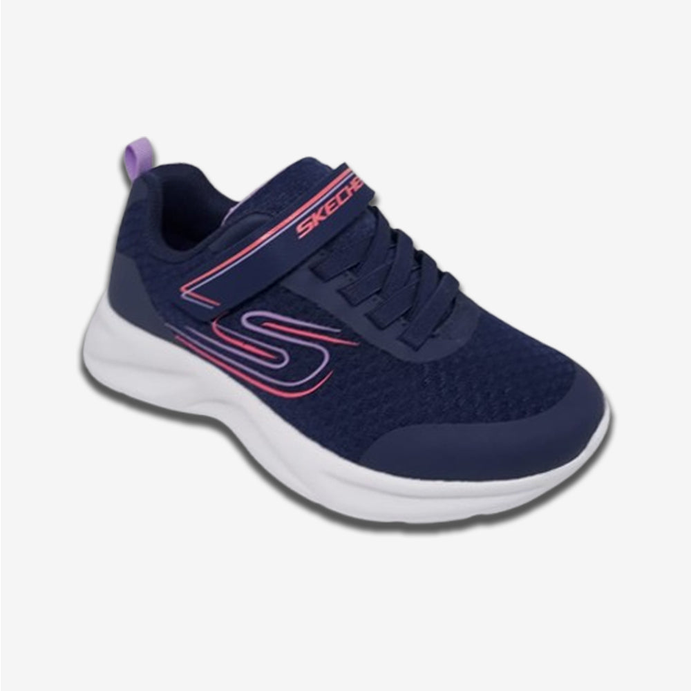 Tenis Deportivo Para Niña Skechers 303577 Marino Lavanda Ab0701