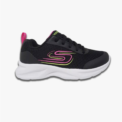 Tenis Deportivo Para Niña Skechers 303578 Negro Fiusha Ab0701