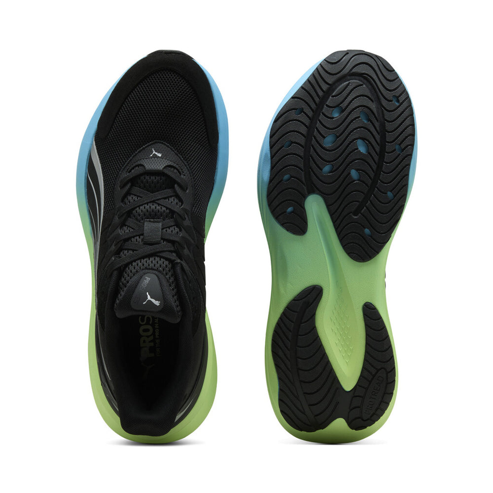 Tenis Deportivo Para Caballero Puma Pulse Pro Negro Multicolor Ab0701