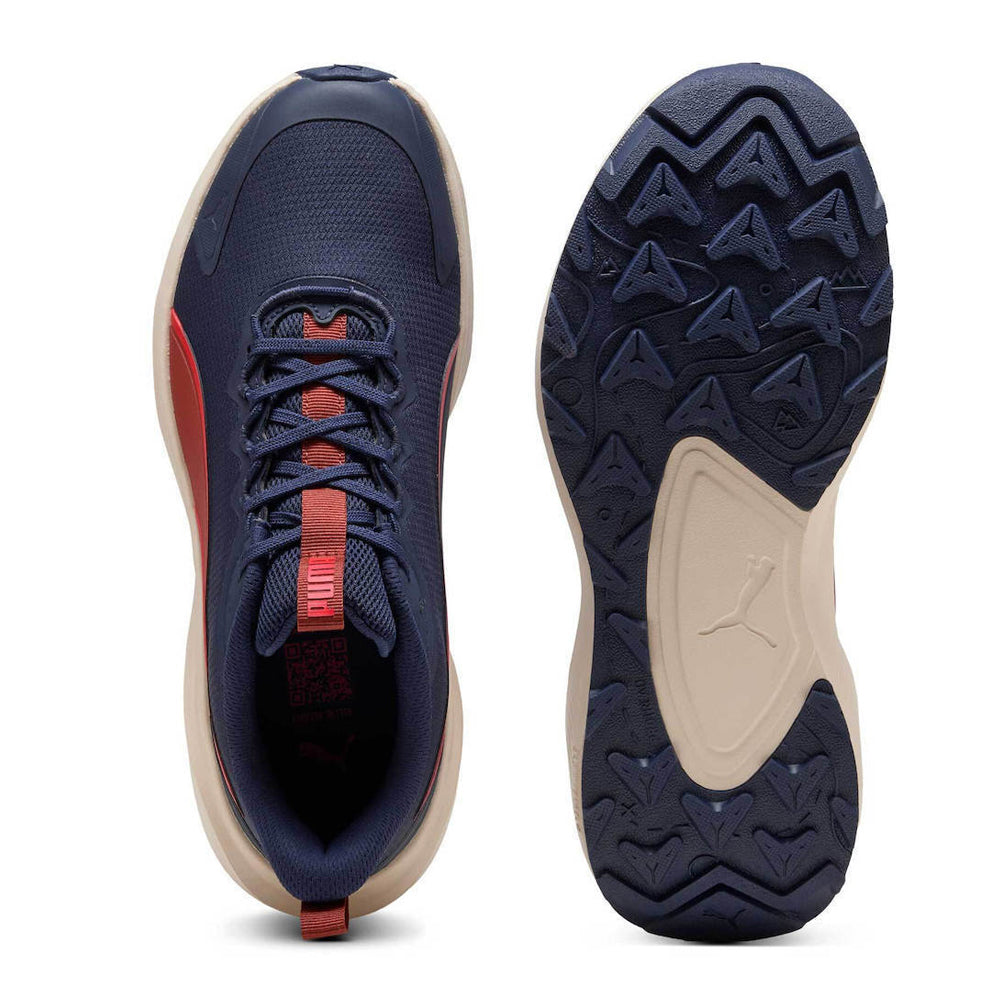 Tenis Deportivo Para Caballero Puma Skyrocket Lite Trail Marino Naranja Ab0701