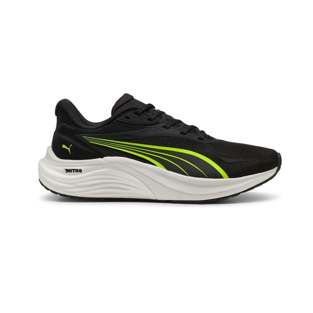 Tenis Deportivo Para Caballero Puma Electrify Nitro 4 Negro Amarillo Neon Ab0701