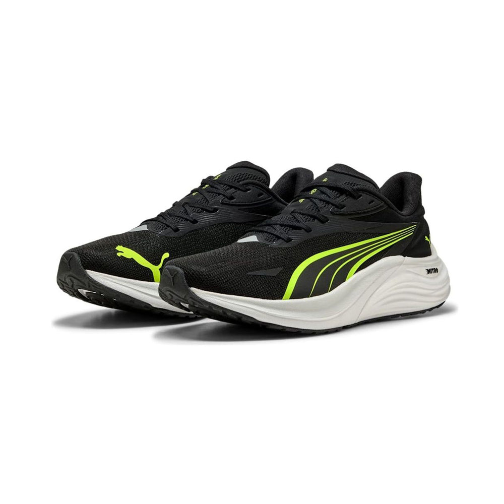 Tenis Deportivo Para Caballero Puma Electrify Nitro 4 Negro Amarillo Neon Ab0701