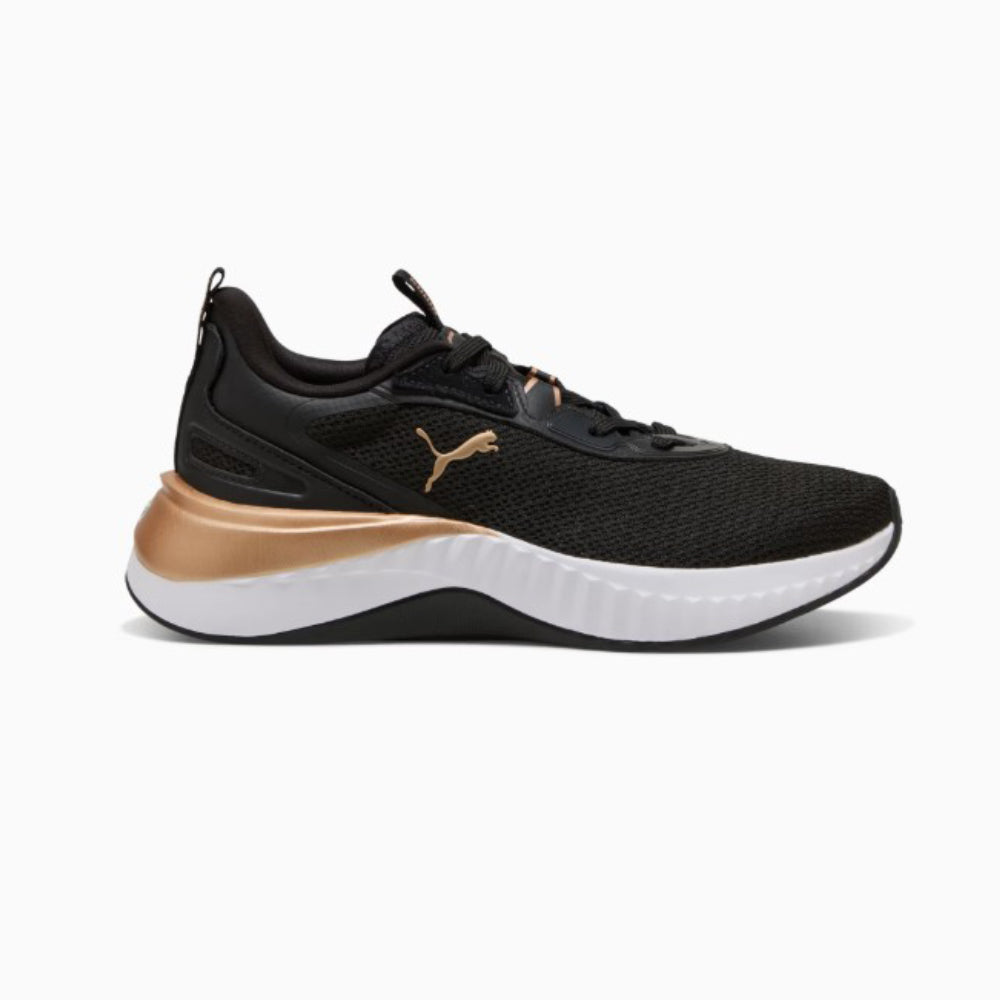 Tenis Deportivo Para Dama Puma Softride Sera Negro Oro Ab0701