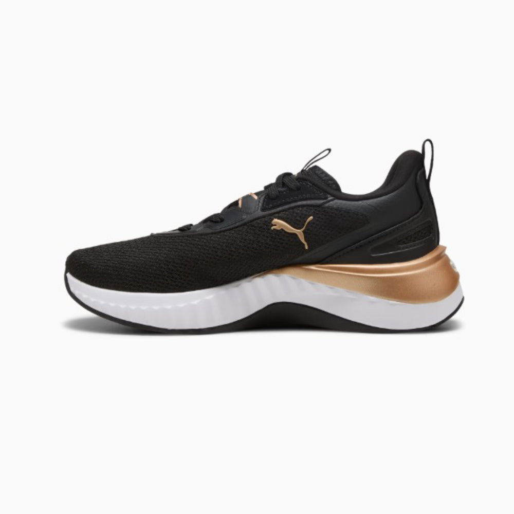 Tenis Deportivo Para Dama Puma Softride Sera Negro Oro Ab0701