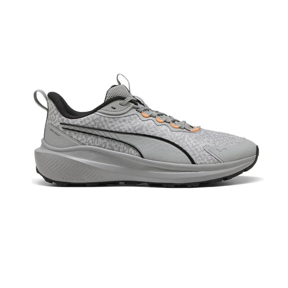 Tenis Deportivo Para Caballero Puma Skyrocket Lite Trail Gris Negro Naranja Ab0701
