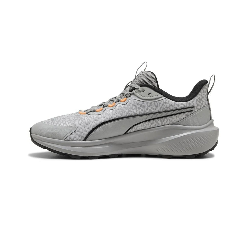 Tenis Deportivo Para Caballero Puma Skyrocket Lite Trail Gris Negro Naranja Ab0701